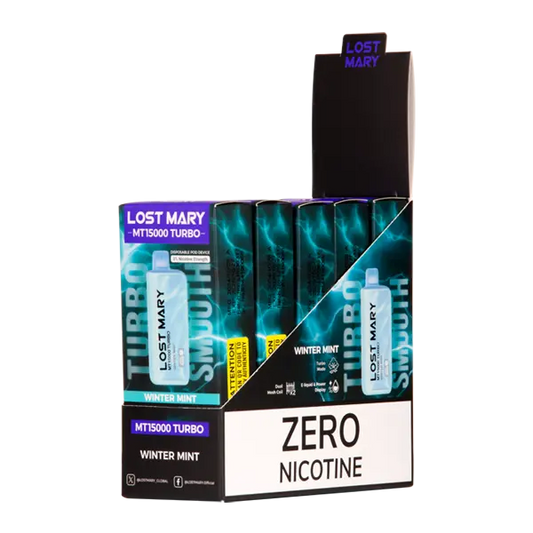 BUY 1 GET 1 FREE Winter Mint Lost Mary MT15000 Turbo (ZERO Nicotine) |Vape India Hyderabad
